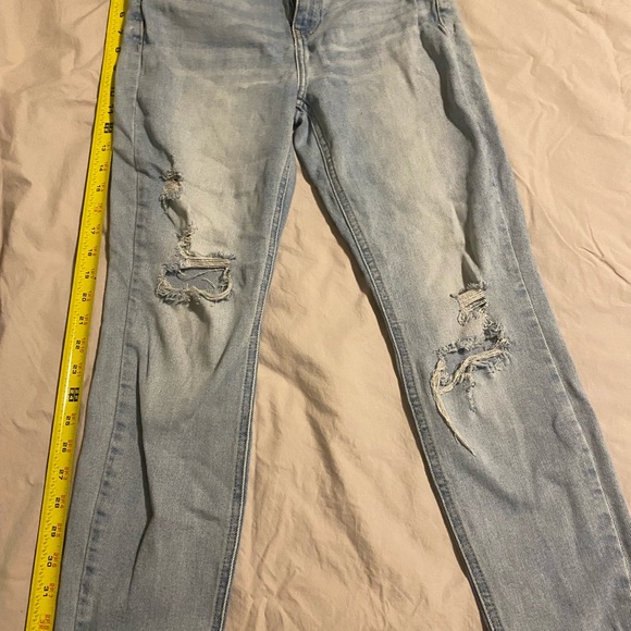 Oasis by Eunina Light Blue Distressed Skinny Jeans Size 7 - Picture 2 of 12